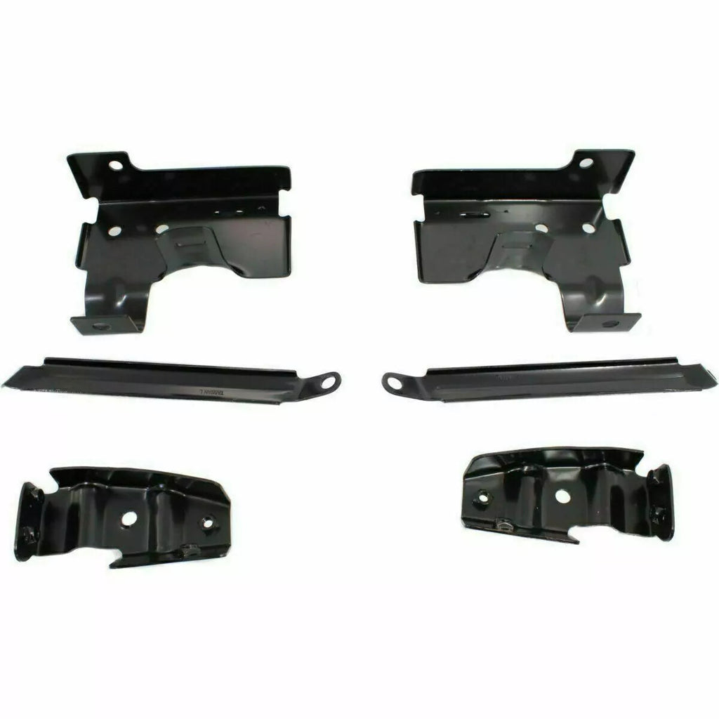 Front Chrome Steel Bumper w/ Brackets + Valance For 2003-07 GMC Sierra 1500-3500