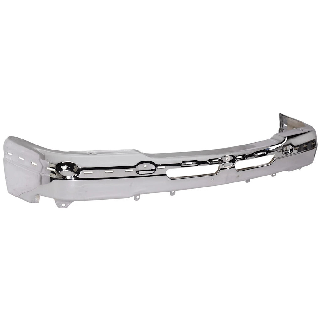 New Front Bumper Chrome + Grille + Valence & Brackets For 2003-06 Silverado 1500