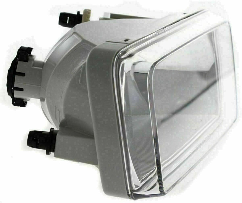 Front Bumper Chrome End Caps + Fog Lights For 07-10 Chevy Silverado 2500HD 3500