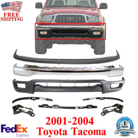 Front Bumper Kit with Brackets & Retainer Set For 2001-2004 Toyota Tacoma