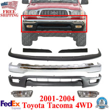 Load image into Gallery viewer, Front Chrome Bumper Kit With Signal Lights For 2001-2004 Toyota Tacoma