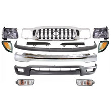 Load image into Gallery viewer, New Front Bumper Chrome &amp; Grille Assembly Kit For 2001-2004 Toyota Tacoma