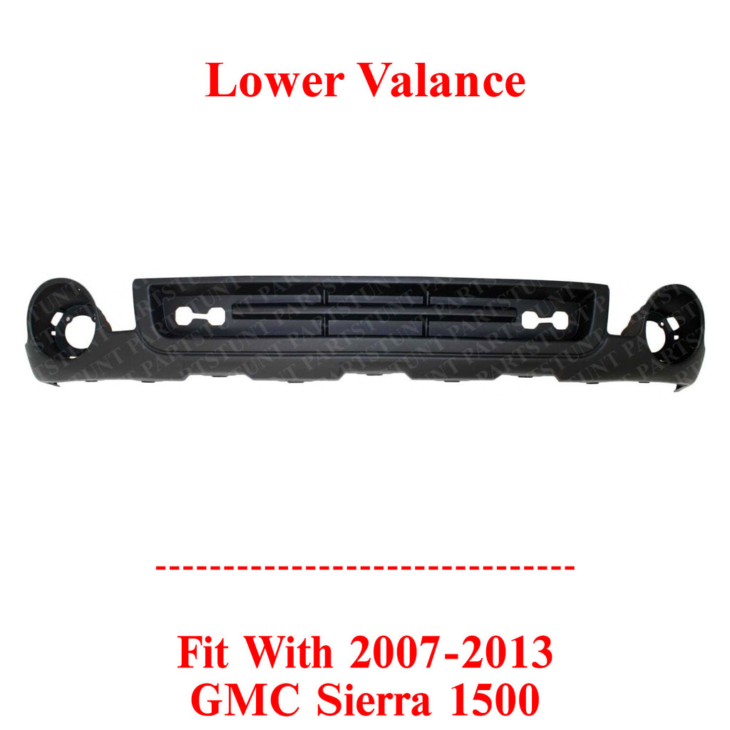Front Lower Valance Air Deflector Textured Black For 2007-2013 GMC Sierra 1500