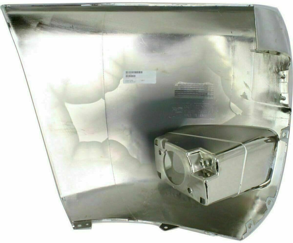 Set of 2 Front Bumper Chrome End Caps For 2007-2010 Chevy Silverado 2500HD 3500