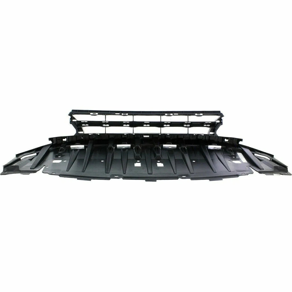 Front Bumper Grille + Molding + Fog Light Covers For 2013-2015 Honda Civic Sedan