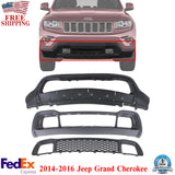 Front Bumper Cover Kit For 2014-2016 Jeep Grand Cherokee