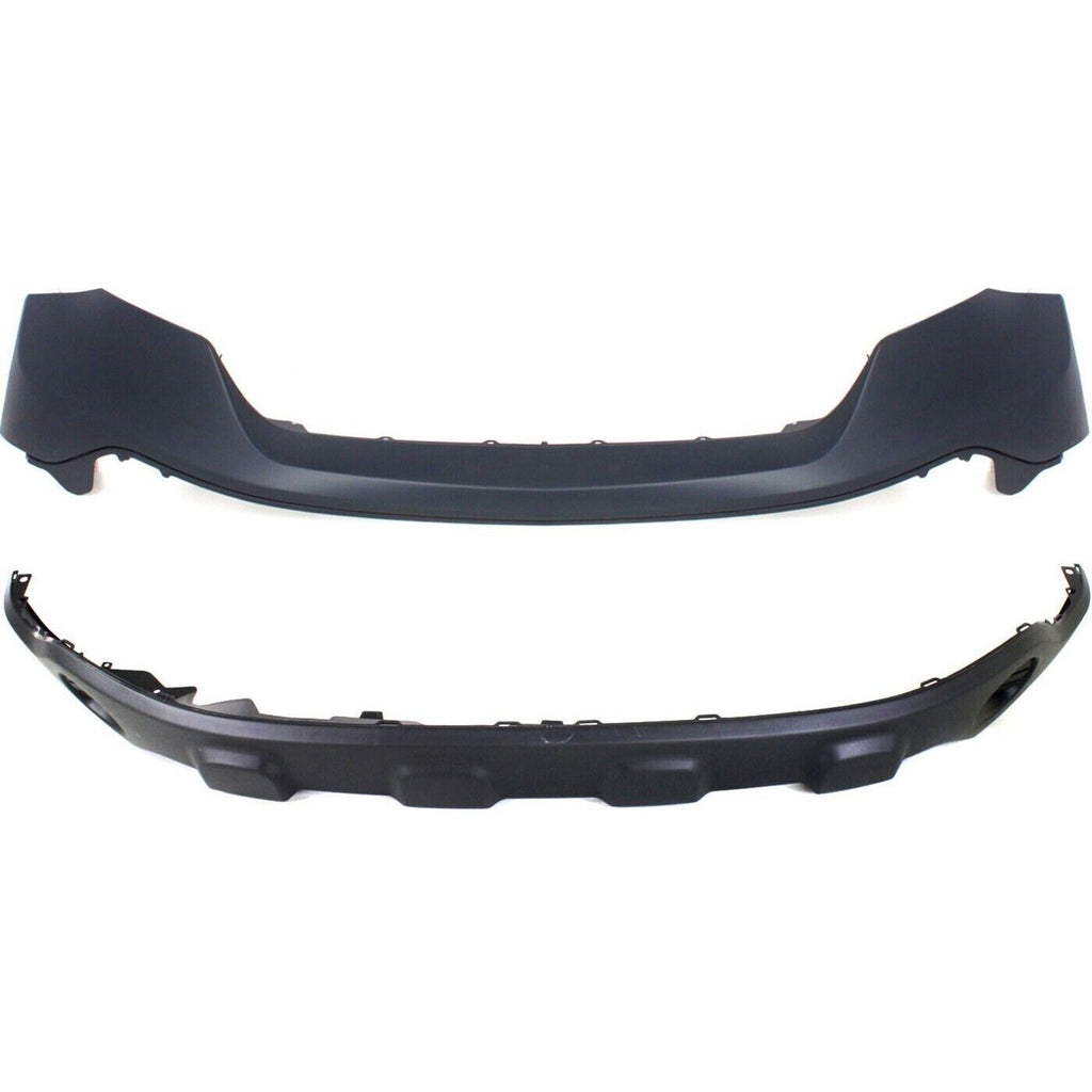 Front Bumper Cover Set For 2007-2009 Honda CR-V Fascias Upper and Lower Pair