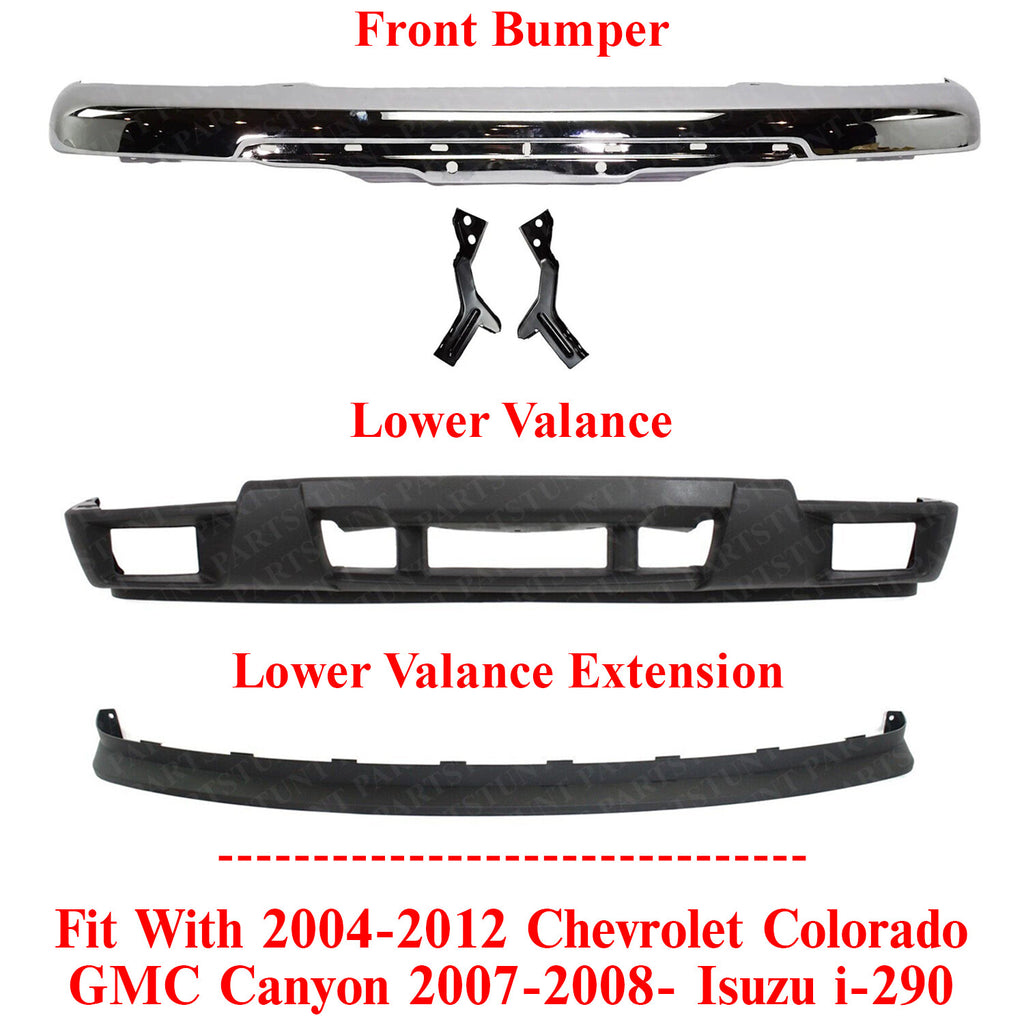 Front Bumper Kit For 2004-2012 Chevrolet Colorado GMC Canyon 07-08- Isuzu i-290