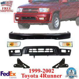 Front Primed Bumper + Valance + Lights + Brackets For 1999-2002 Toyota 4Runner