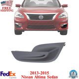 Front Fog Light Cover Left Driver Side Textured For 2013-2015 Nissan Altima