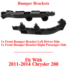 Load image into Gallery viewer, Bumper Bracket For 2011-2014 Chrysler 200 Set of 2 Front Left and Right Side