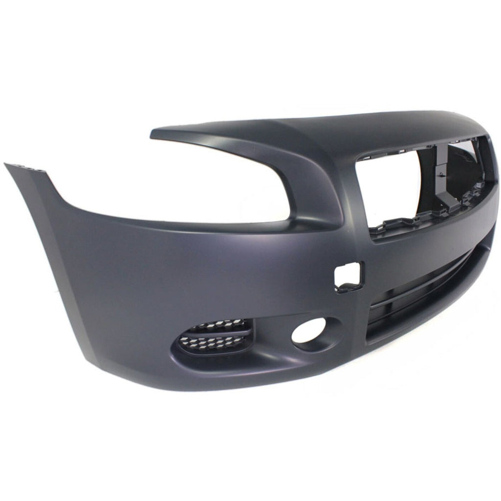 Front Bumper Cover Primed With Fog Light Holes For 2009-2014 Nissan Maxima