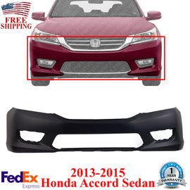 Front Bumper Cover Primed For 2013-2015 Honda Accord Sedan