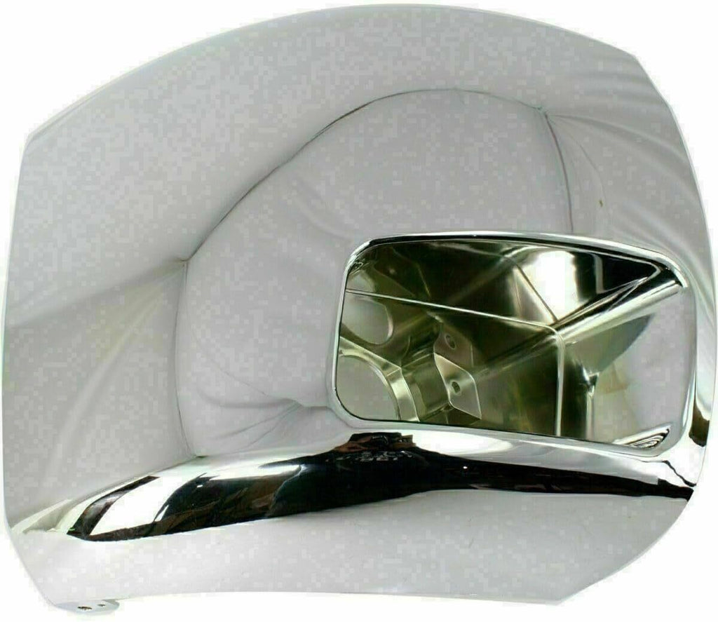 Front Bumper Chrome End Caps + Fog Lights For 07-10 Chevy Silverado 2500HD 3500