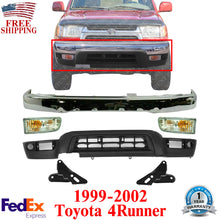 Load image into Gallery viewer, Front Bumper Chrome + Valance + Brackets + Signal For 1999-2002 Toyota 4Runner