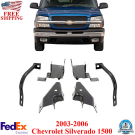 Set of 6 Bumper Brackets For 2003-2006 Chevrolet Silverado 1500