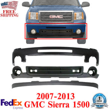 Load image into Gallery viewer, Front Bumper Primed + Lower Valance + Extension For 2007-2013 GMC Sierra 1500