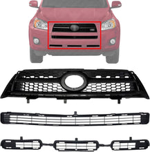 Load image into Gallery viewer, Front Bumper Grille + Upper Grille &amp; Lower Grille For 2009-2012 Toyota RAV4
