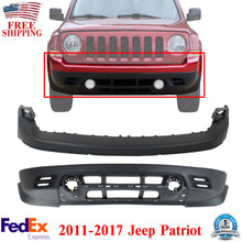 Load image into Gallery viewer, Bumper Cover For 2011-2017 Jeep Patriot Front Upper and Lower With Molding Hole