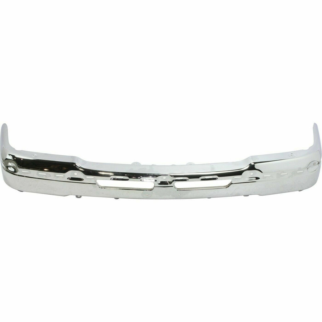 Front Bumper Chrome Steel Kit w/Brackets For 2003-2006 Chevrolet Silverado 1500