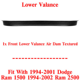 Front Lower Valance Textured For 1994-2001 Dodge Ram 1500 1994-2002 Ram 2500