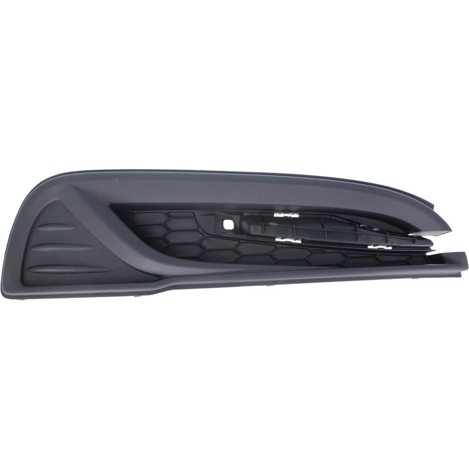 Front Bumper Grille + Molding + Fog Light Covers For 2013-2015 Honda Civic Sedan