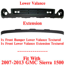 Load image into Gallery viewer, Front Lower Valance Textured &amp; Extension Textured For 2007-2013 GMC Sierra 1500