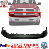 Front Bumper Upper Cover Primed For 2013-2024 Dodge Ram 1500