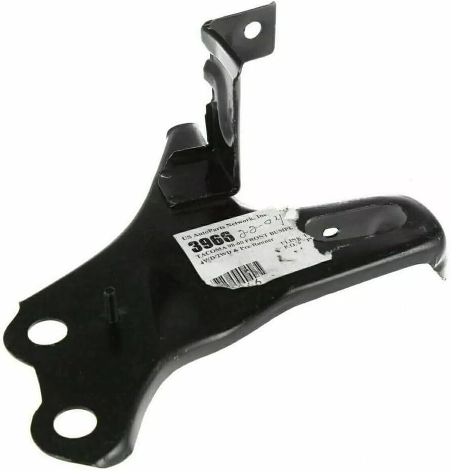 Front Bumper Primed + Trim End Bracket Kit For 1998-2000 Toyota Tacoma 6 Pcs
