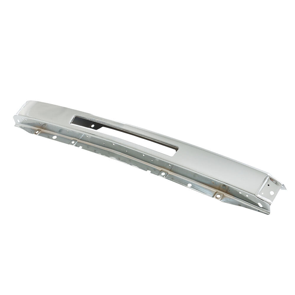 Front Bumper Chrome Steel Kit + Grille & Molding For 07-10 Silverado 2500HD 3500