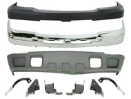 Front Bumper + Upper + Valance + Brackets For 2003-2006 Silverado 2500HD 3500HD