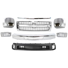 Load image into Gallery viewer, Front Bumper Chrome Steel Kit + Grille &amp; Molding For 07-10 Silverado 2500HD 3500