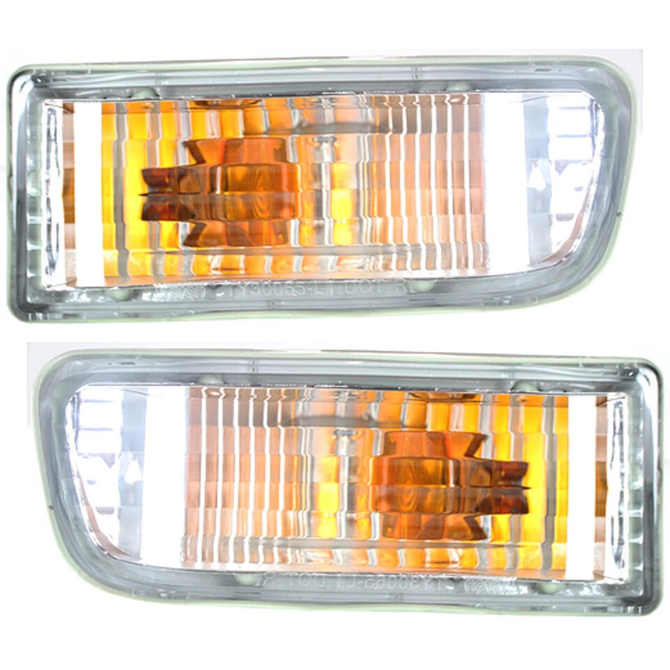 Front Bumper Chrome + Valance + Brackets + Signal For 1999-2002 Toyota 4Runner