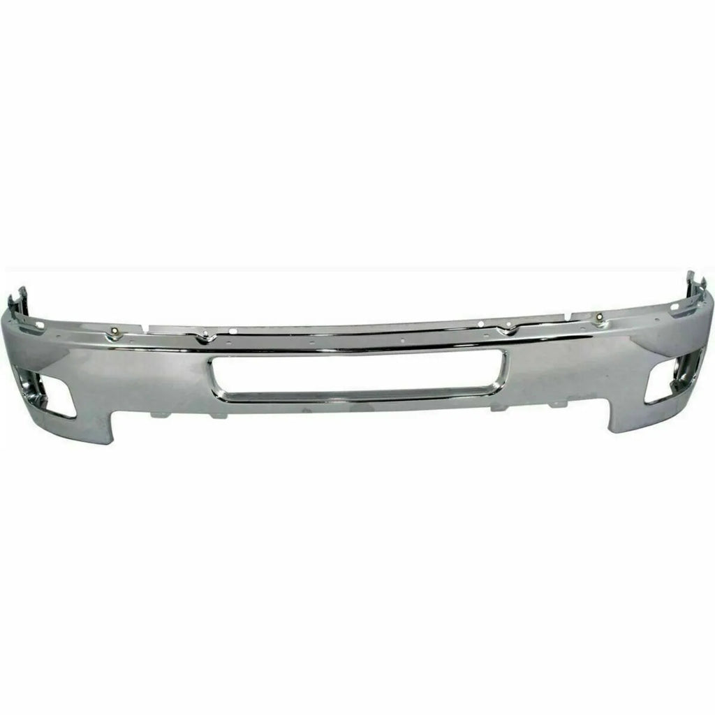 Front Bumper Chrome Steel Kit For 2011-2014 Chevrolet Silverado 2500HD 3500HD