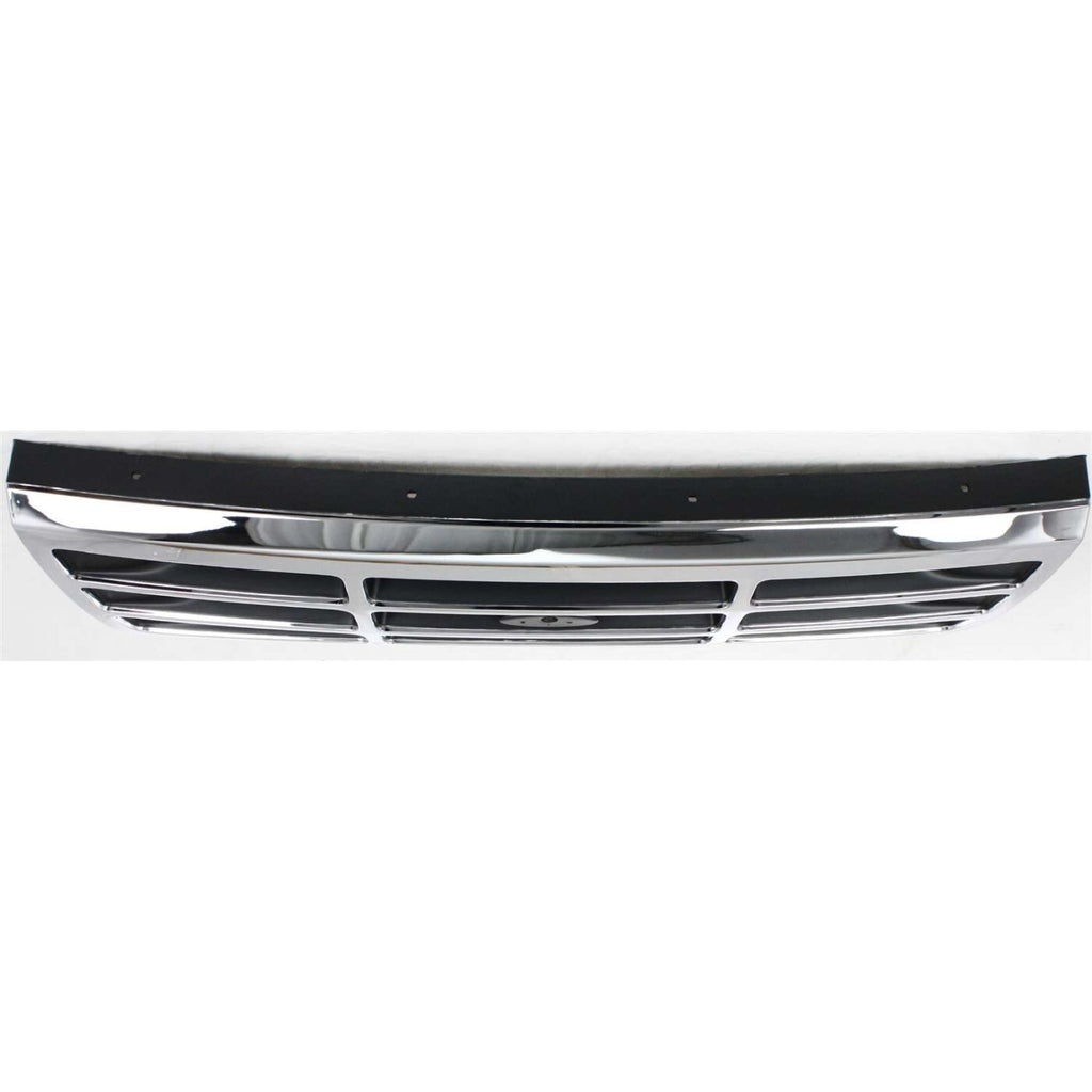 Front Chrome Grille with Headlight Doors Kit For 1992-1996 Ford F-150 Bronco