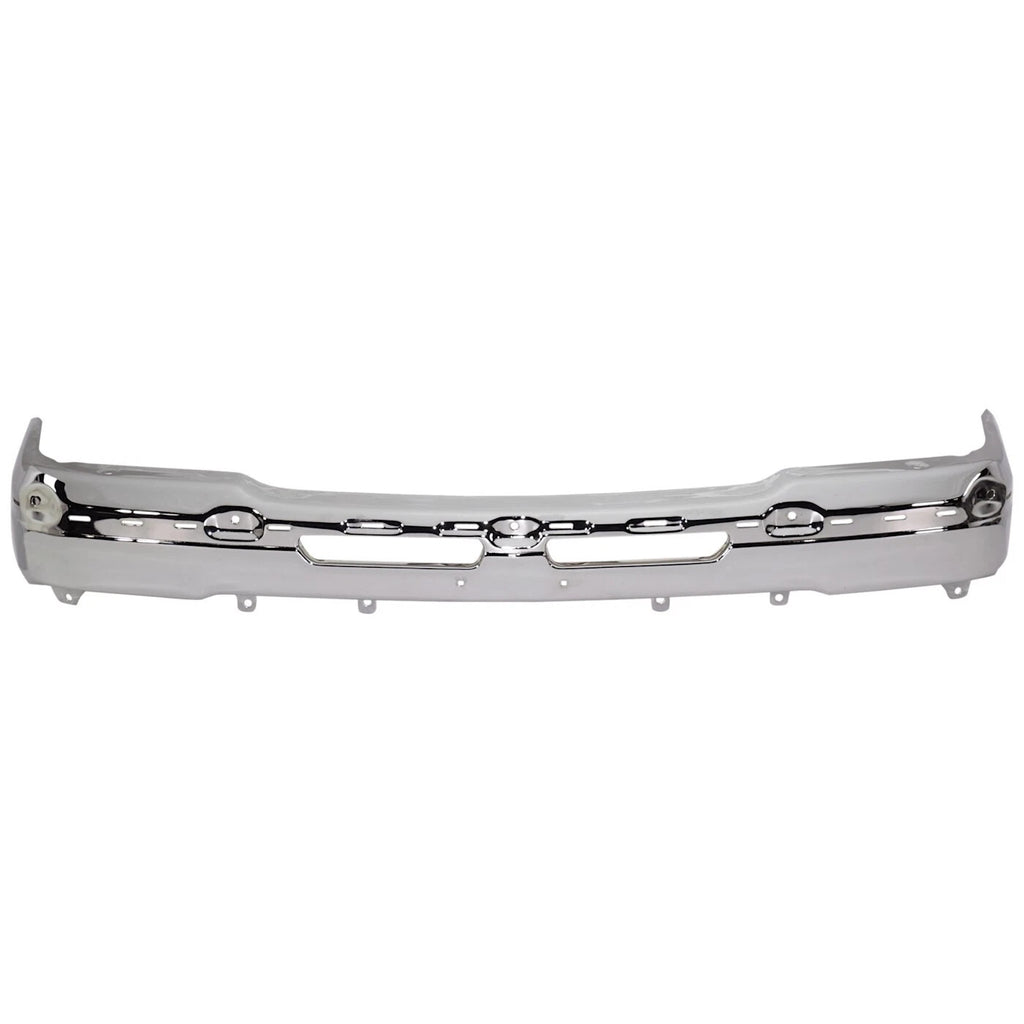 New Front Bumper Chrome + Grille + Valence & Brackets For 2003-06 Silverado 1500