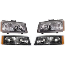 Load image into Gallery viewer, Front Bumper Chrome Steel Kit w/ Headlights Grille For 2003-2006 Silverado 1500