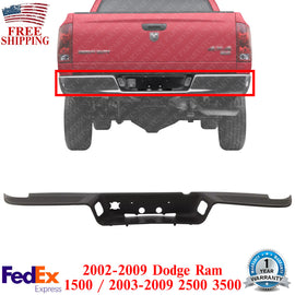 Rear Bumper Face Bar Step Pad Cover Black For 2002-2009 Dodge Ram 1500 2500 3500