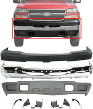 Load image into Gallery viewer, Front Bumper + Upper + Valance + Brackets For 2003-2006 Silverado 2500HD 3500HD