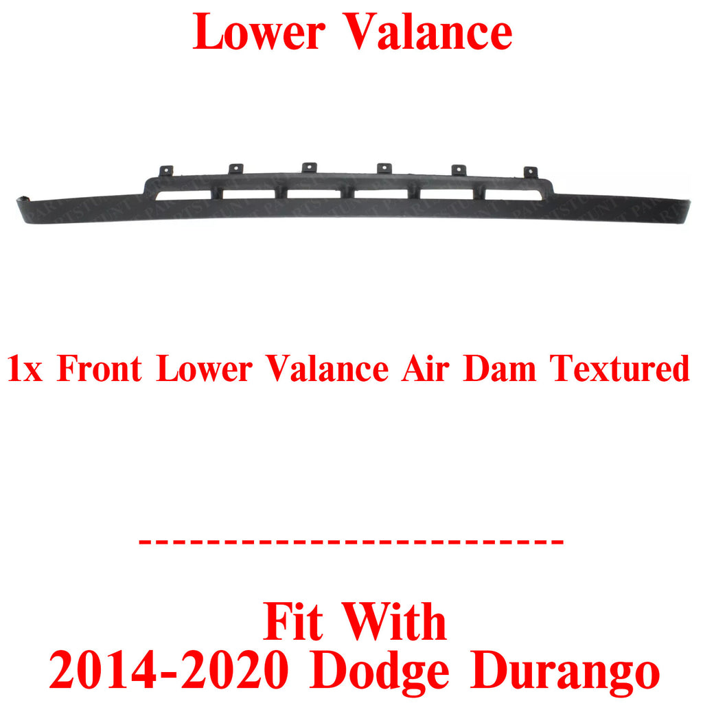 Front Bumper Air Deflector Lower Valance Textured For 2014-2020 Dodge Durango