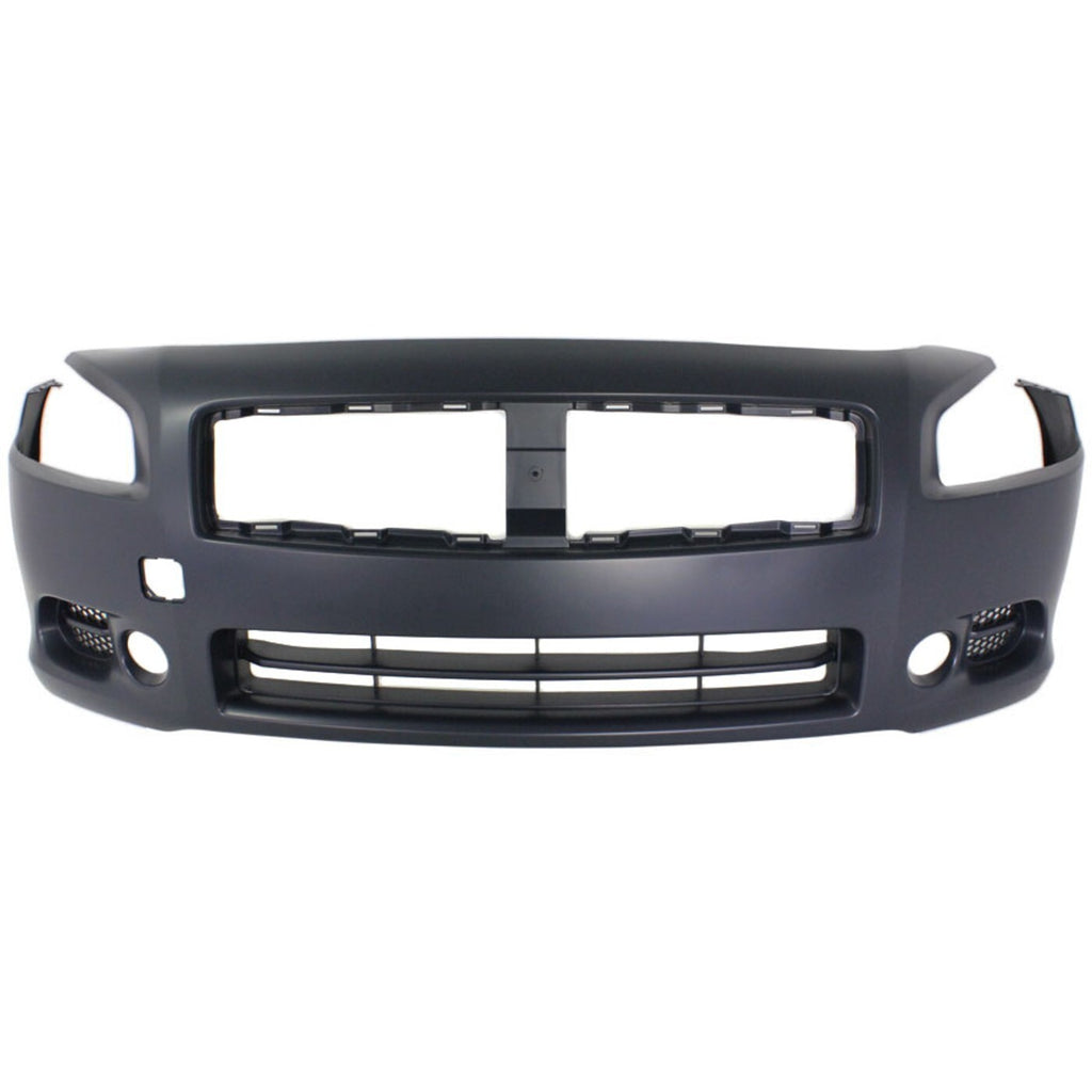 Front Bumper Cover Primed With Fog Light Holes For 2009-2014 Nissan Maxima
