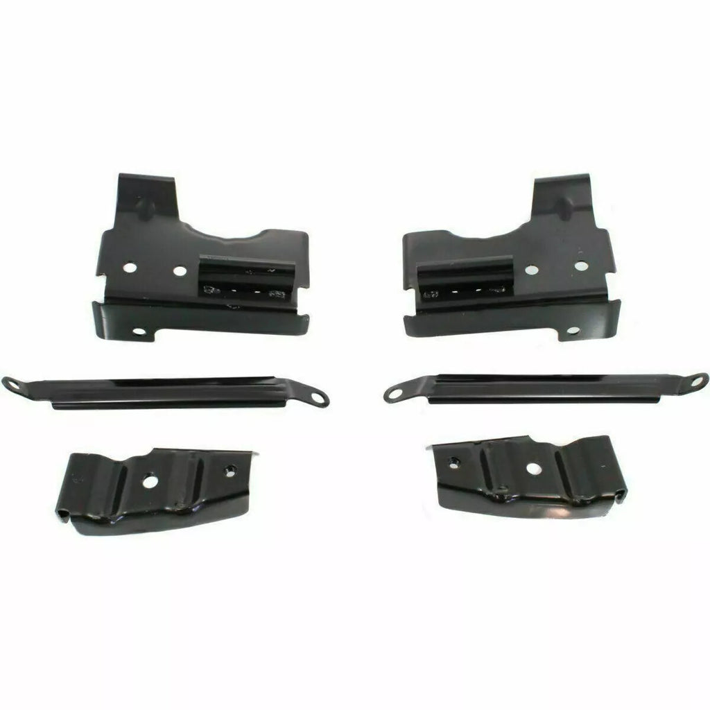 Front Chrome Steel Bumper w/ Brackets + Valance For 2003-07 GMC Sierra 1500-3500