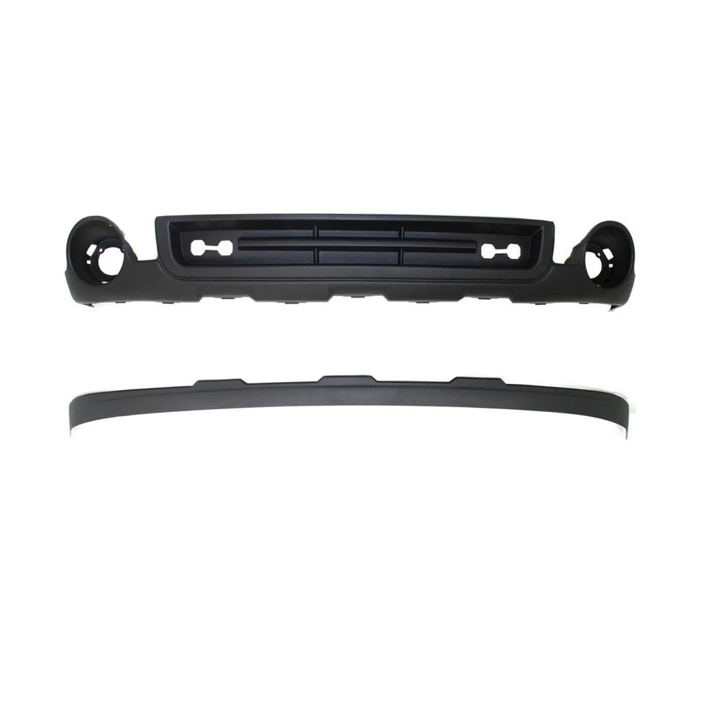 Front Lower Valance Textured & Extension Textured For 2007-2013 GMC Sierra 1500 GM1015100 GM1092211