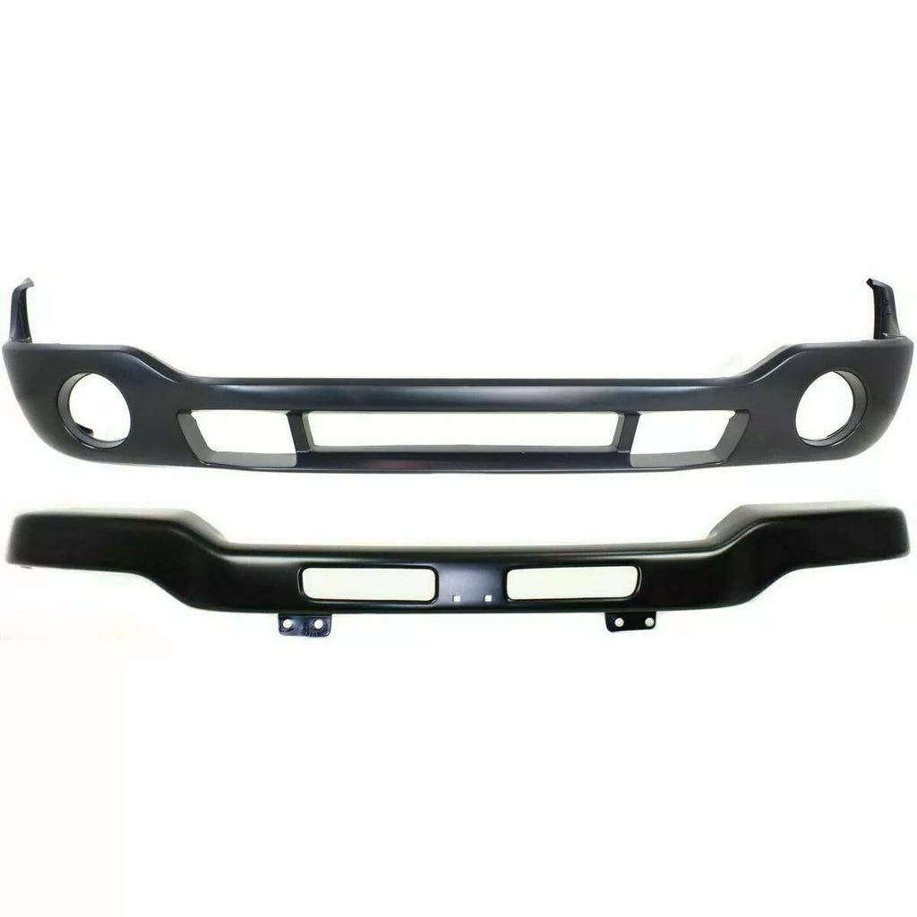 Front Bumper w/ Brackets + Lower Valance Primed For 2003-06 GMC Sierra 1500-3500
