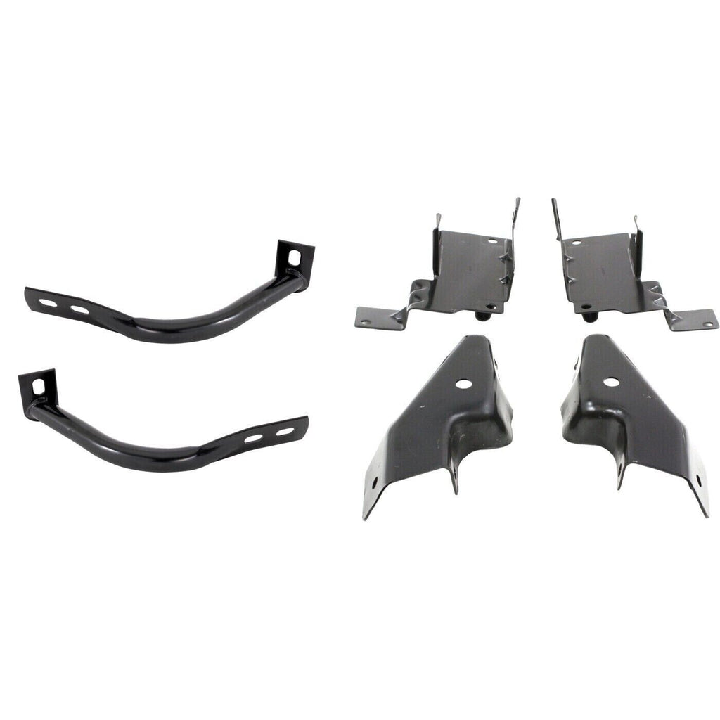 Front Bumper Chrome Steel Kit w/ Brackets For 2003-2006 Chevrolet Silverado 1500