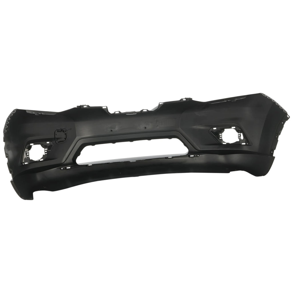 Front Bumper Cover Primed + Grille Assembly Kit For 2014-2016 Nissan Rogue