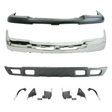 Load image into Gallery viewer, Front Bumper Chrome Steel Kit w/ Brackets For 2003-2006 Chevrolet Silverado 1500