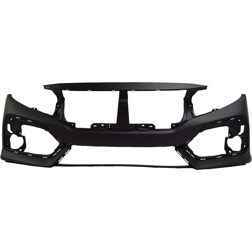NEW Front Bumper Cover Primed For 2017-2019 Honda Civic Hatchback