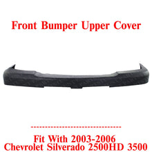 Load image into Gallery viewer, Front Bumper Upper Cover Textured For 2003-2006 Chevrolet Silverado 2500HD 3500