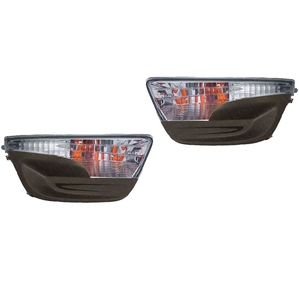 NEW Fog Lights and Covers Textured For 2013-2015 Nissan Altima Sedan